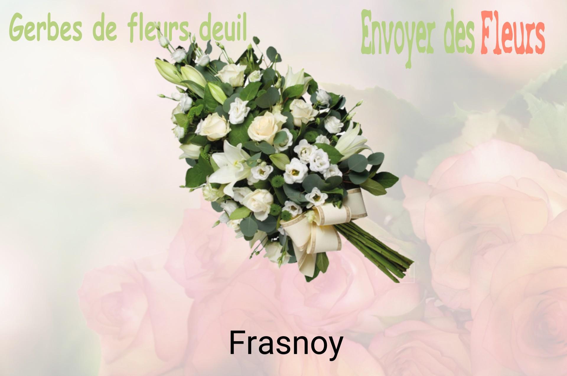 Gerbe de fleurs de deuil livrée à Frasnoy